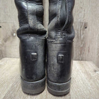 Pull On Field Boots, 1 aftermarket zipper, 2x red forms *gc/fair, dirt, rubs, older, v.scraped, creases & thin spots
