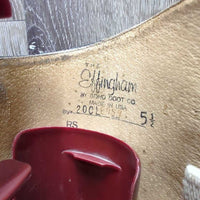 Pull On Field Boots, 1 aftermarket zipper, 2x red forms *gc/fair, dirt, rubs, older, v.scraped, creases & thin spots

