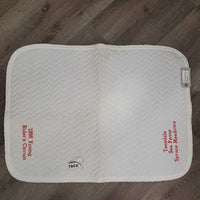 Thin Quilt Baby Saddle Pad "1995 Young Rider's Circuit" *gc, clean, older, mnr stains, pills, hair, dingy
