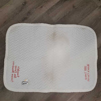 Thin Quilt Baby Saddle Pad "1995 Young Rider's Circuit" *gc, clean, older, mnr stains, pills, hair, dingy
