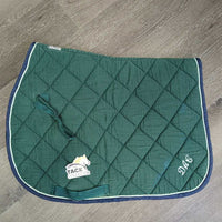 Quilt & Terry Towel Jumper Saddle Pad *gc, older, faded, puckers, threads, rubs
