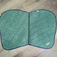Quilt & Terry Towel Jumper Saddle Pad *gc, older, faded, puckers, threads, rubs
