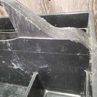 Plastic Grooming Tote Box *gc/fair, v.scraped, clean, rough edges, film, hair, older