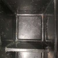 Plastic Grooming Tote Box *gc/fair, v.scraped, clean, rough edges, film, hair, older