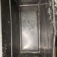 Plastic Grooming Tote Box *gc/fair, v.scraped, clean, rough edges, film, hair, older
