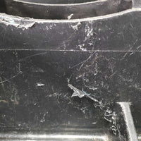 Plastic Grooming Tote Box *gc/fair, v.scraped, clean, rough edges, film, hair, older