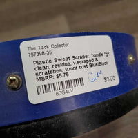 Plastic Sweat Scraper, handle *gc, clean, residue, v.scraped & scratches, v.mnr rust