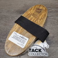 Short Bristle Body Brush, handle *gc/fair, clean, missing bristles, cracked, mnr hair, edge rubs & scrapes
