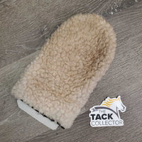 Double Sided Cactus - Loofah & Fleece Grooming Mitt *gc, v.dirty & stained, hairy, clumpy
