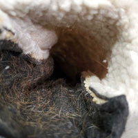 Double Sided Cactus - Loofah & Fleece Grooming Mitt *gc, v.dirty & stained, hairy, clumpy
