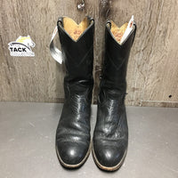 JUNIORS Round Toe Western Roper Boots *vgc, clean, mnr rubs & scuffs, older?