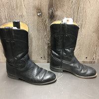 JUNIORS Round Toe Western Roper Boots *vgc, clean, mnr rubs & scuffs, older?