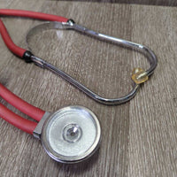 First Aid Kit: Toolbox, tray, Flashlight, 3x scissors, vet wrap, book, stethoscope, thermometer *like new, flashlight doesnt work?
