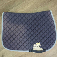 Quilt Jumper Saddle Pad, piping *gc, hairy, stains, v.faded, clean, puckers, discolored
