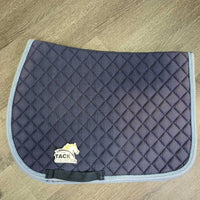 Quilt Jumper Saddle Pad, piping *gc, hairy, stains, v.faded, clean, puckers, discolored
