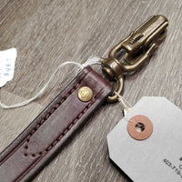 1" Wide Thick Leather Dog Leash, Loop handle *new, mnr scratches
