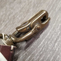 1" Wide Thick Leather Dog Leash, Loop handle *new, mnr scratches
