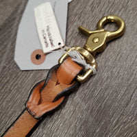 Narrow v.Thick Leather Dog Leash, loop handle *new
