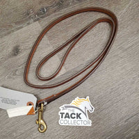 Narrow Thick Leather Dog Leash, loop handle *new

