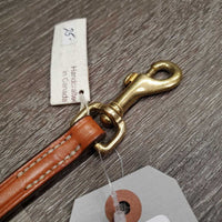 Narrow Thick Leather Dog Leash, loop handle *new
