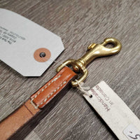 Narrow Thick Leather Dog Leash, loop handle *new
