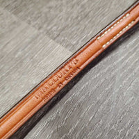 Narrow Thick Leather Dog Leash, loop handle *new
