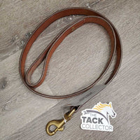 Thick Leather Dog Leash, Loop handle *new, mnr scratches & stain
