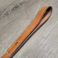 Thick Leather Dog Leash, Loop handle *new, mnr scratches & stain
