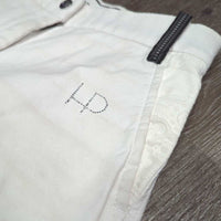 Full Seat Sticky Breeches *vgc/gc, seam puckers, stains, rubs, split elastic belt loop trim
