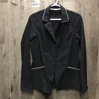 Technical Show Jacket, zipper, snaps *vgc, clean, seam puckers, lining rubs & pills
