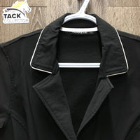 Technical Show Jacket, zipper, snaps *vgc, clean, seam puckers, lining rubs & pills