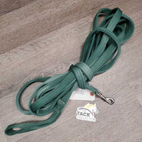 Soft Thick Nylon Web Lunge Line, loop handle *vgc/gc, mnr dirt, snags, threads & hair, edge rubs, faded
