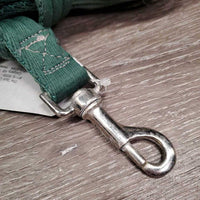 Soft Thick Nylon Web Lunge Line, loop handle *vgc/gc, mnr dirt, snags, threads & hair, edge rubs, faded
