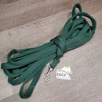 Soft Thick Nylon Web Lunge Line, loop handle *vgc/gc, mnr dirt, snags, threads & hair, edge rubs, faded
