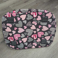 Fleece Lined Helmet Bag. zipper *vgc, hairy inside, mnr frays, dirt & stains
