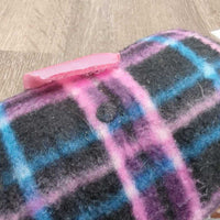 4 Fleece Polo Wraps *vgc, clean, mnr threads, gunk, rubs & hair
