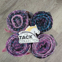 4 Fleece Polo Wraps *vgc, clean, mnr threads, gunk, rubs & hair
