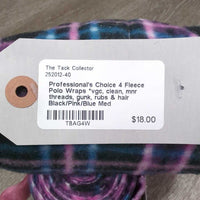 4 Fleece Polo Wraps *vgc, clean, mnr threads, gunk, rubs & hair
