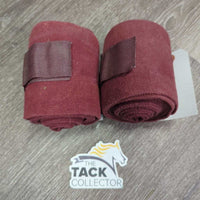2 Stretchy Cotton Leg Wraps *gc, hair, faded, discolored, clean & dirty edges

