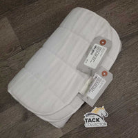 Pr Fleece No Bow Wraps *gc, dingy, stains, puckers/creased, undone edge
