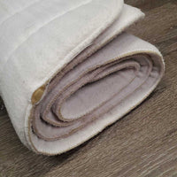 Pr Fleece No Bow Wraps *gc, dingy, stains, puckers/creased, undone edge
