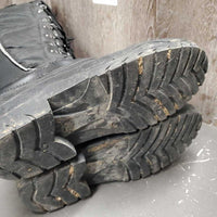 Tall Winter Riding Boots, laces, Zips *vgc, mnr dirt, residue & hair
