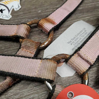 Nylon Halter *fair, v.faded, cuts, stained, oxidization, rust, frays, undone stitching
