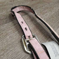 Nylon Halter *fair, v.faded, cuts, stained, oxidization, rust, frays, undone stitching
