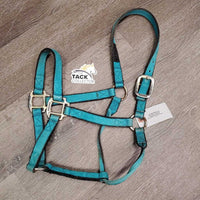 Nylon Halter *gc, clean, faded, stains, frays, rubs, rust
