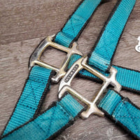 Nylon Halter *gc, clean, faded, stains, frays, rubs, rust
