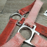 Nylon Halter *fair, v.faded, frays, stained, cuts, mnr hair, undone stitching
