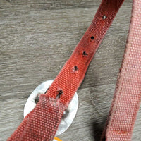 Nylon Halter *fair, v.faded, frays, stained, cuts, mnr hair, undone stitching
