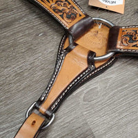 Tooled Leather Breastcollar, Tag *new
