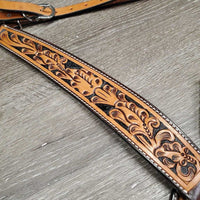 Tooled Leather Breastcollar, Tag *new
